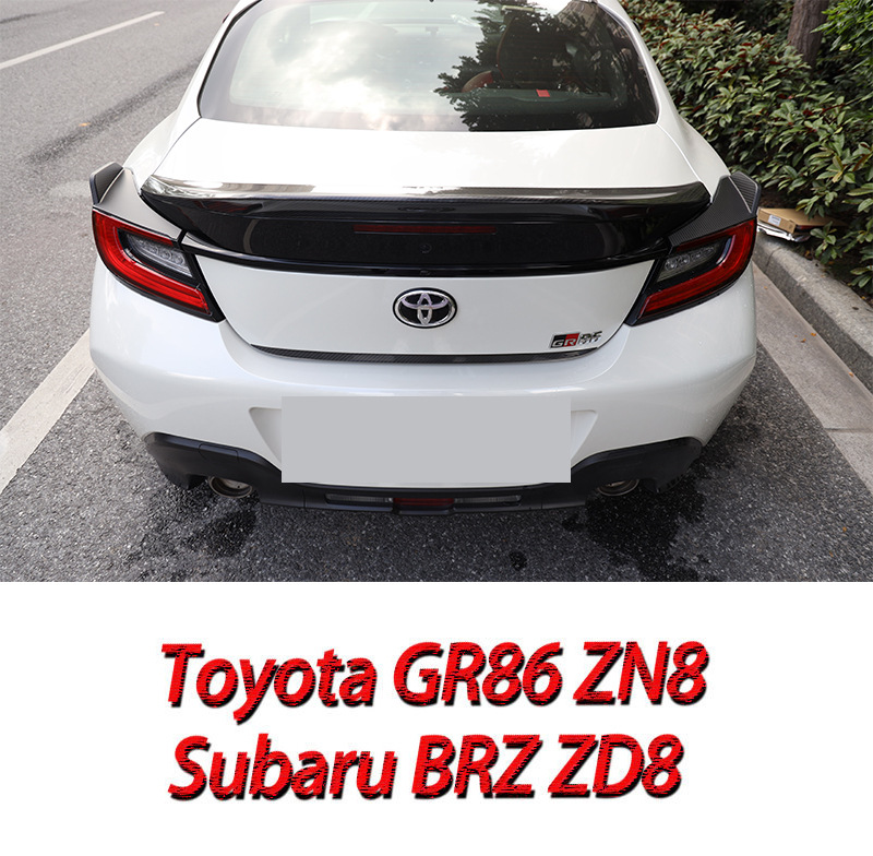 Suitable for Windproof Toyota Gr86Brz Car Exterior Parts, Dry Carbon Fiber Wind Knife Spoiler Modification, No Drilling Required
