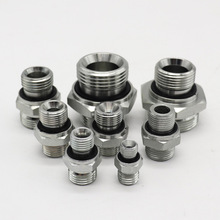 液压接头外丝轻型卡套转英管ED派克GE式直通1CB/1DB焊接式接头