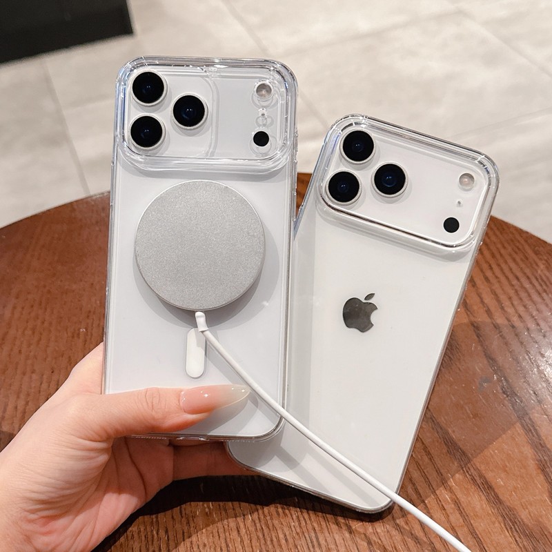 适用iPhone17PROMAX手机壳透明PC硬壳苹果17透磁吸全包防摔保护套|undefined