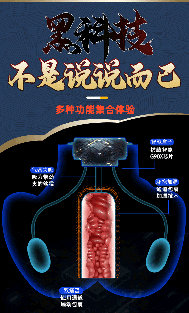 Jiuai Buttocks Inverted Mold Masturbator TPE Manual Hip Toy for Men — detail image 7