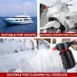 New electric car wash foam sprayer, high-pressure water sprayer, cleaning tool for home and car, hands-free pressurized sprayer