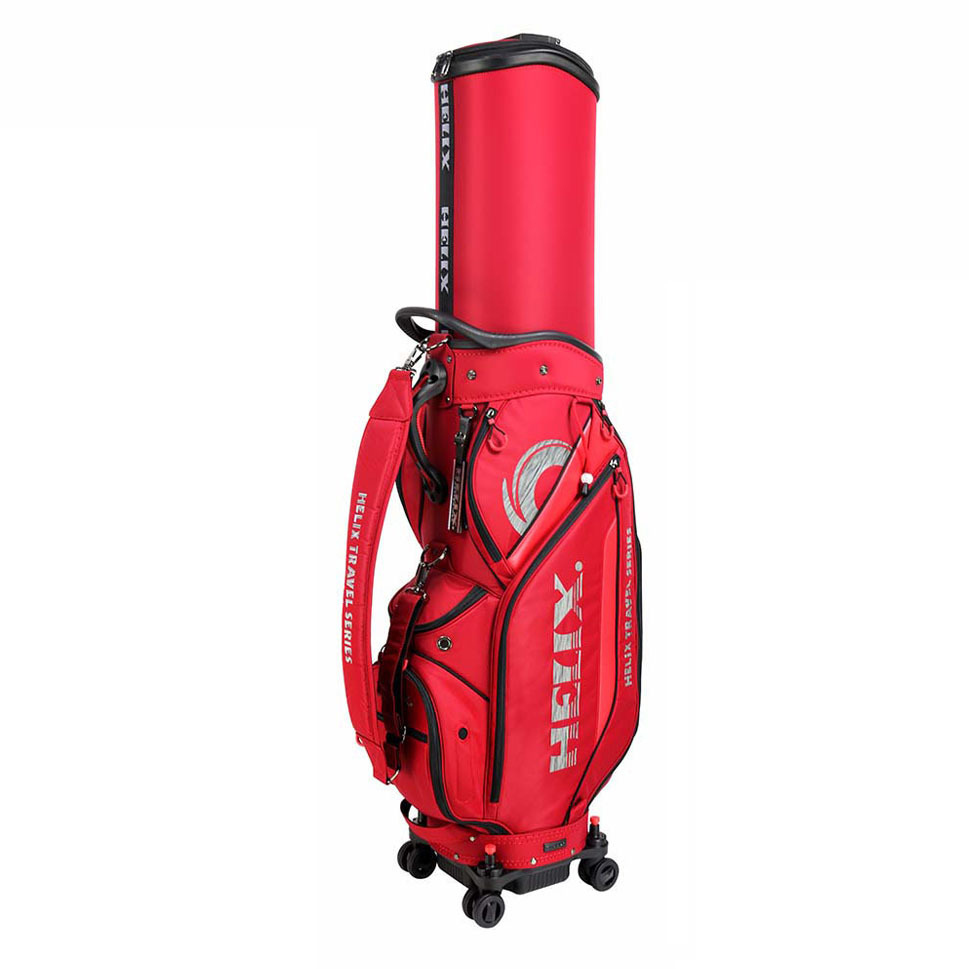 HELIX喜力克斯高尔夫球包 可伸缩硬壳球帽带轮旅行男女通用球杆包