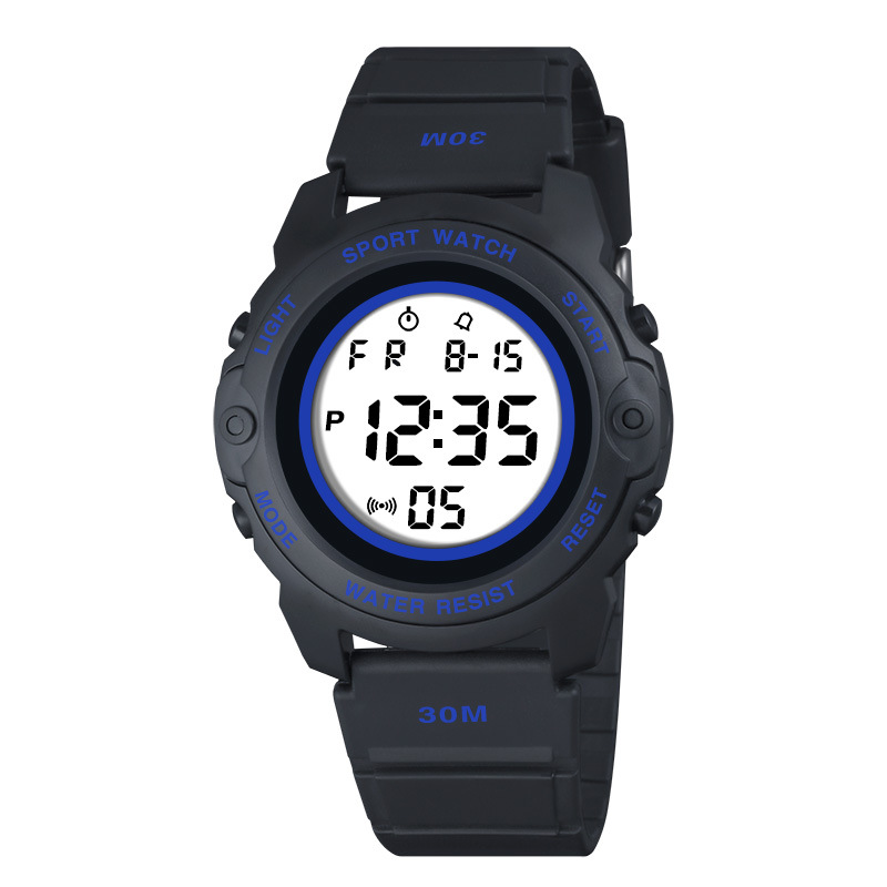 Moda nuevos deportes al aire libre multi-funcional luminoso reloj electrónico alarma de los hombres de moda reloj electrónico fábrica al por mayor