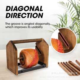 跨境木制纱线架可旋转线轴架手工编织毛线架实木绕线置物架线球架