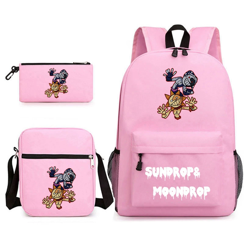 Новая игра серия FNAF Sundrop & Moondrop пенал-сумка, сумка на плечо, рюкзак, набор из трех штук, 20