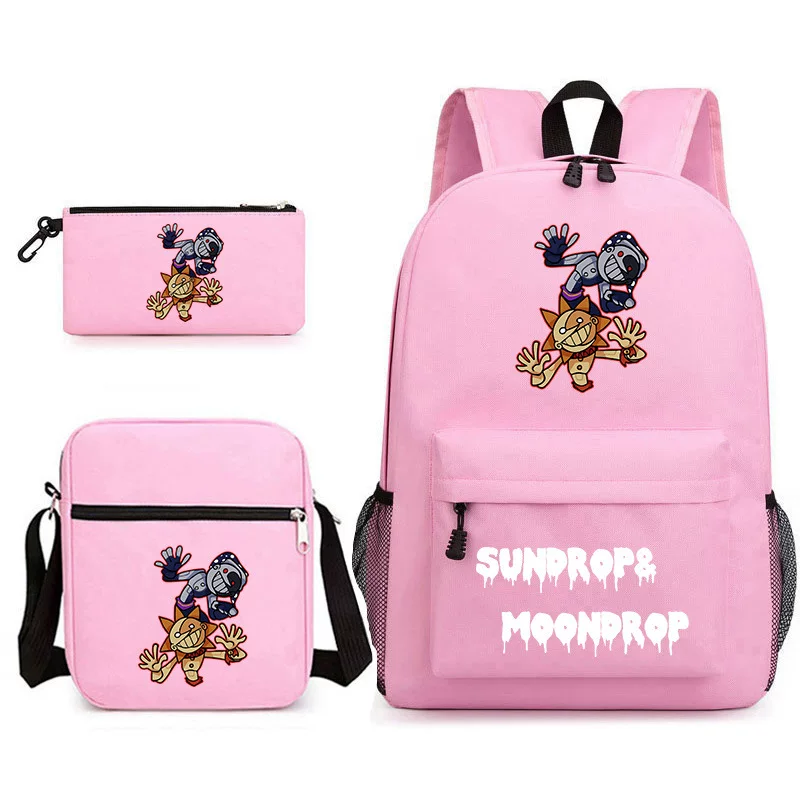 Новая игра серия FNAF Sundrop & Moondrop пенал-сумка, сумка на плечо, рюкзак, набор из трех штук, 20