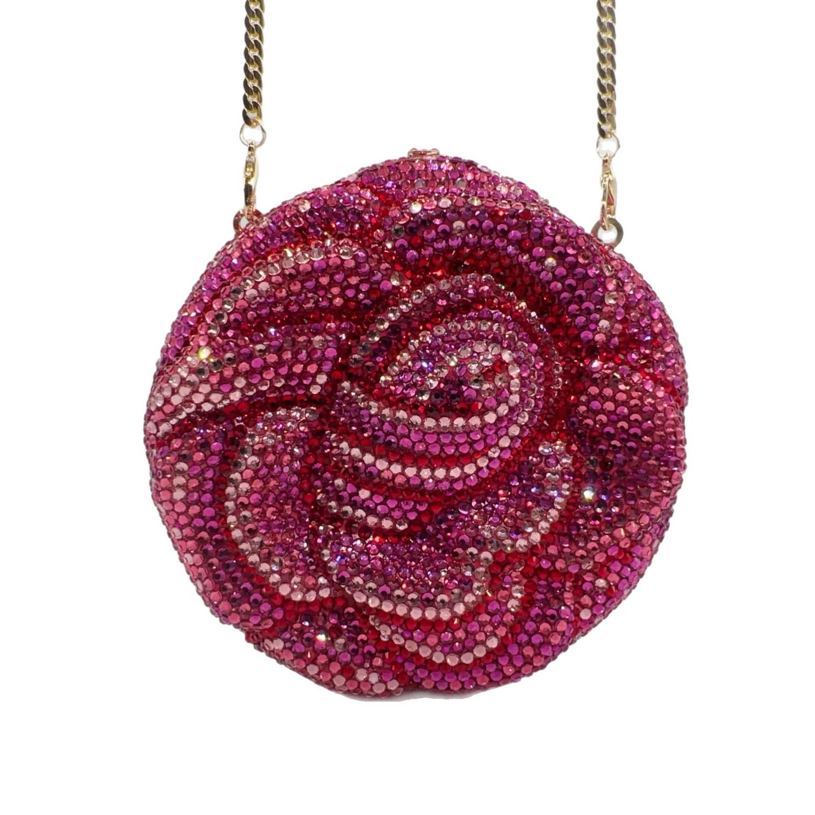Seleccione estrictamente Flower crysta lbag flor flor de diamante bolsas de cena de diamante de fondo plano bolsas de mano de flores de banquete para mujeres
