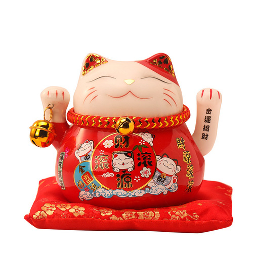 Lucky Cat Large Ornament Shop Opening Electric Shaker Large Japanese Ceramic Creative Gift Cashier Ornament