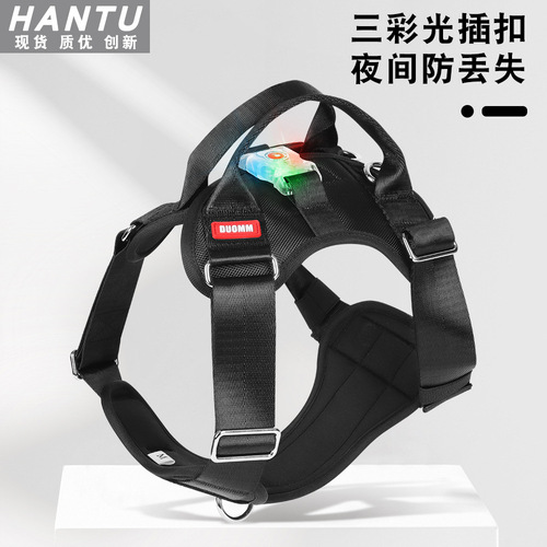 New pet leash LED light-up dog harness explosion-proof dog leash pet supplies wholesale