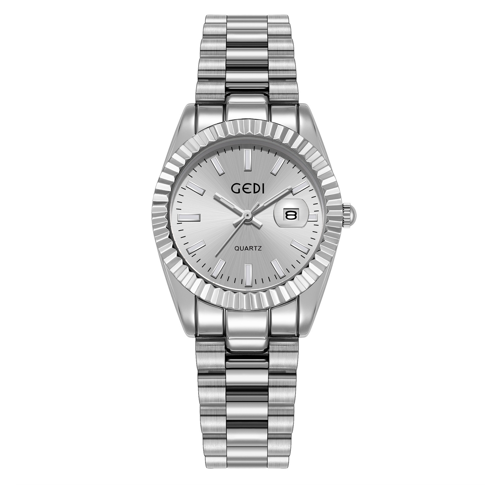 GEDI Internet Celebrated Classic Steel Band Watch Women's Log Watch Women's Advanced Sense Calendar Watch for Foreign Trade