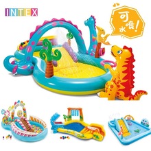 INTEX��������ʺ绬����ˮ�ؼ�ͥ��żӺ������ͯϷˮɳ��
