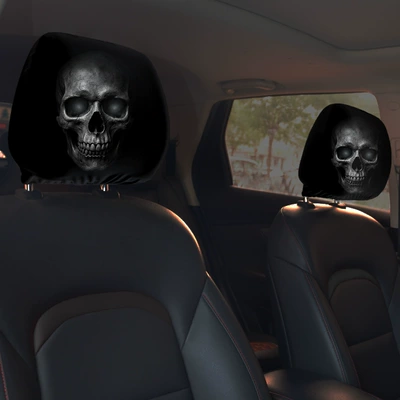 Universal seat cover Skull Cross-Border Amazon Car - 35-double-sided-printing-1pc-26cm28cm
