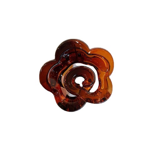  New Camellia Hair Clip with Rear Head Grab, Sanding for Girls, Simple and Elegant Shark Hair Clip