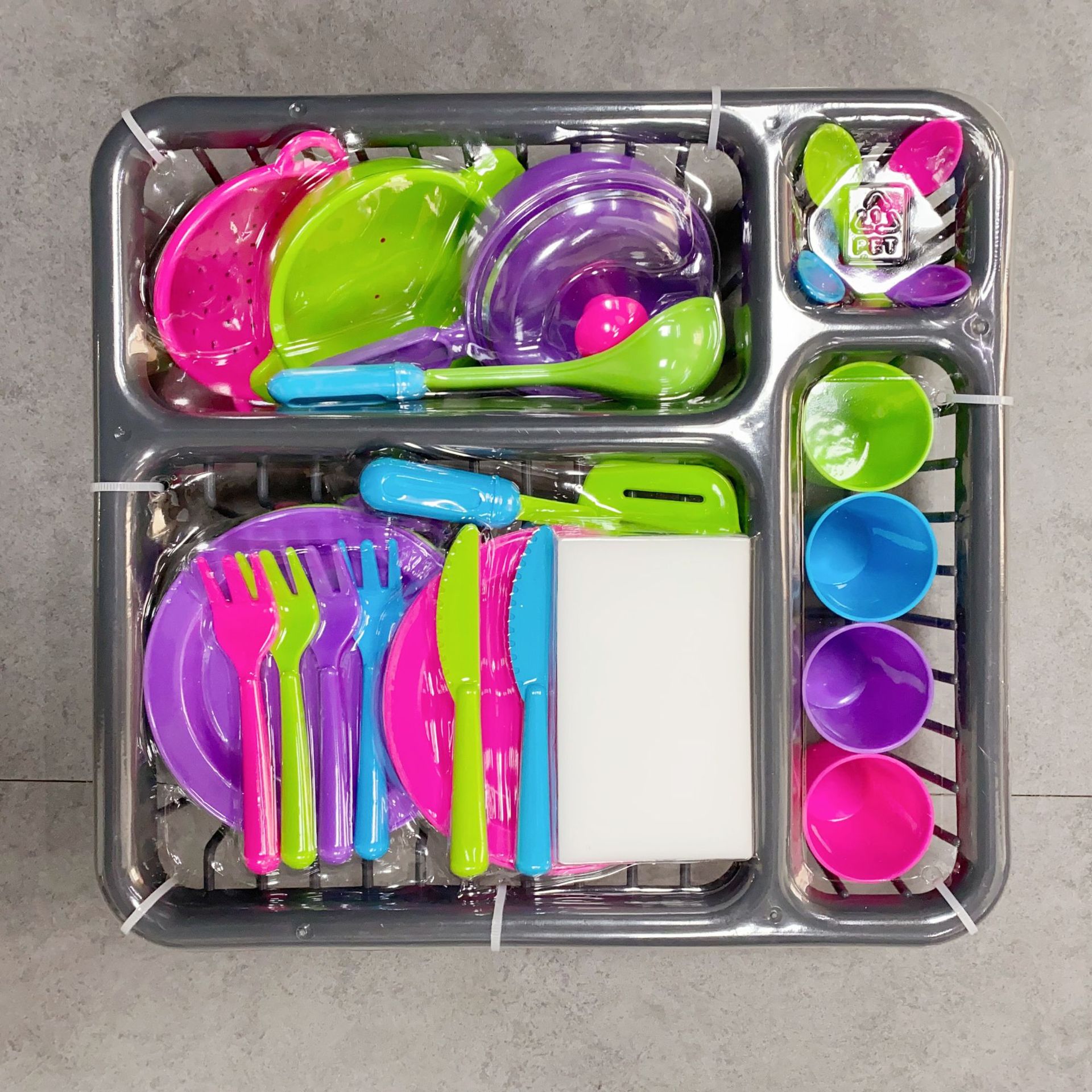 Transfronterizo niños jugar casa vajilla cesta creativa juguetes cocina vajilla traje utensilios de cocina combinación Amazon Juguetes