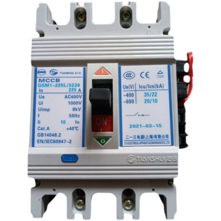 Tian水二一三电子式/可调塑壳断路器GSM3E-250M/3300 250A现货