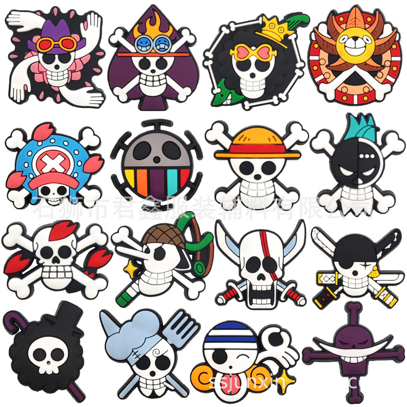 New Voyager Cave Shoes Shoe Buckle Shoe Flower Amazon Cross-border Special for DIY Skull Punk Shoes Decorative Buckle