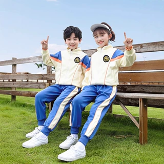 新款幼儿园园服春秋装英伦风一年级儿童校服套装小学生班服三件套