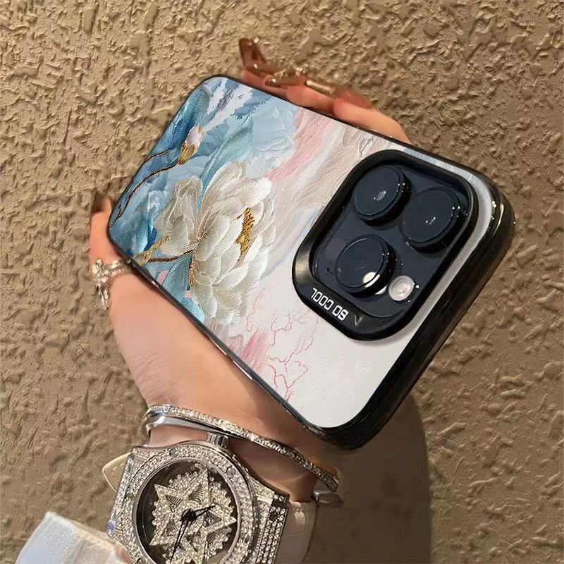 White Lotus para iPhone 16 funda para teléfono móvil Apple 15promax/14pro Japón y Corea del Sur 13pro12 transfronterizo 11x