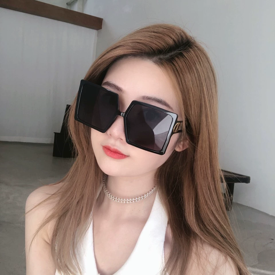 (Cross-border trading), fashionable square sunglasses, trend glasses solar-powered, city style, European style