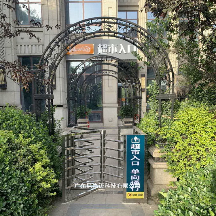 单项手动梳状半高门出口防止逆向通道挡臂栅栏滚闸超市成品单向闸