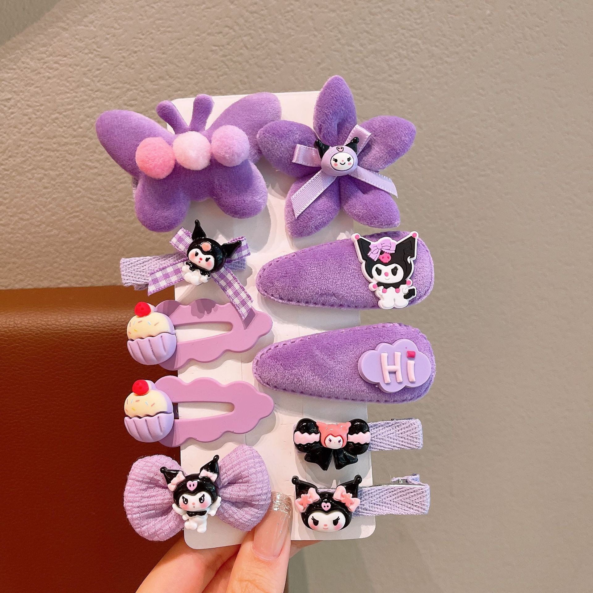 KULOMI Kids Hairpin Set Cute Sanli Pantalones Pequeñas Niñas Pequeñas Pequeñas