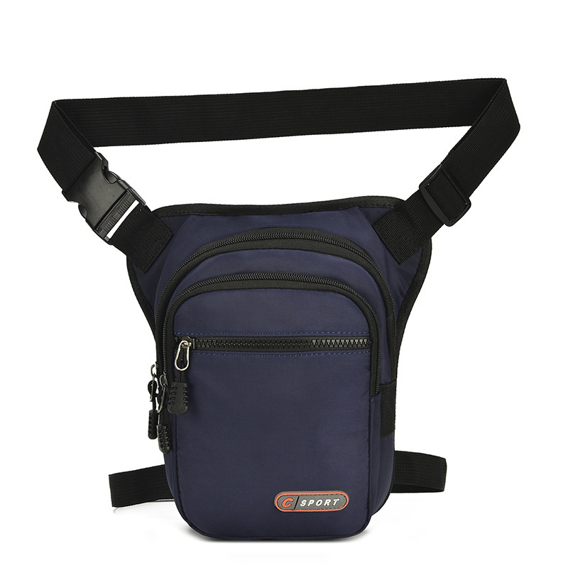 New Men's Casual Cycling Leg Bag, Travel Trendy Motorcycle Thigh Bag, Crossbody Bag, Soft Color-Blocking Shoulder Bag