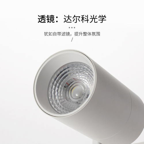 Track high-end spotlight Track spotlight Purui store track light surface mounted track light led spotlight COB Zhongshan