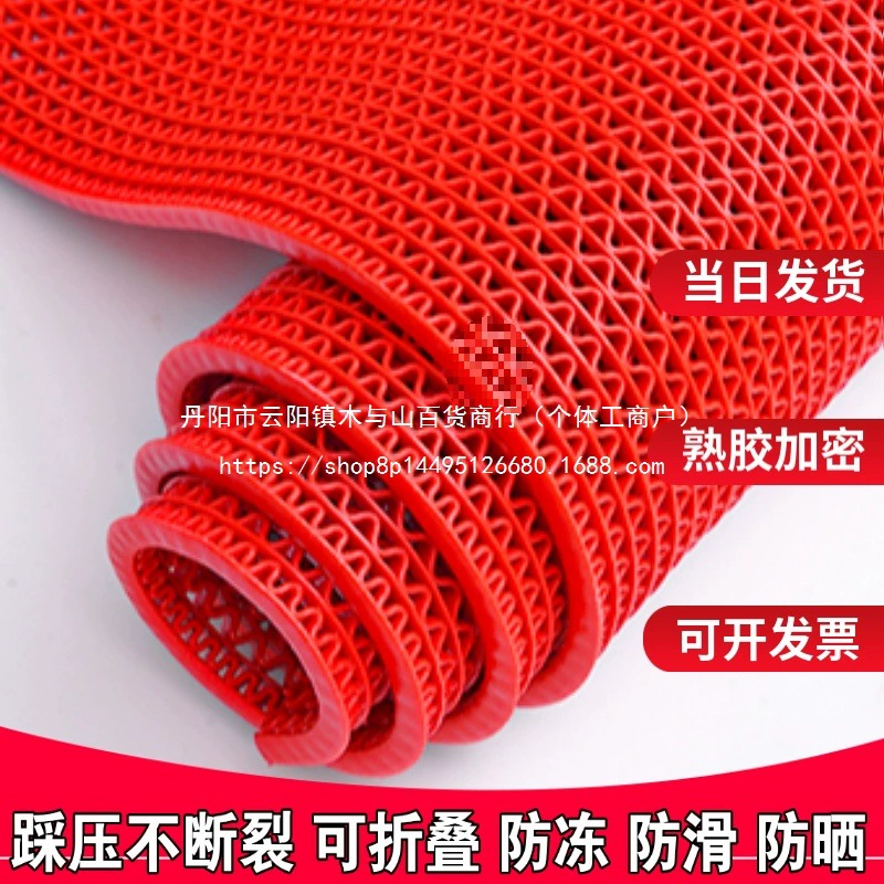 Утолщенный противоскользящий коврик, полый напольный коврик для коридора, туалета, ванной комнаты, ванной, туалета, кухни, водонепроницаемый пластиковый коврик для ног, оптовая продажа