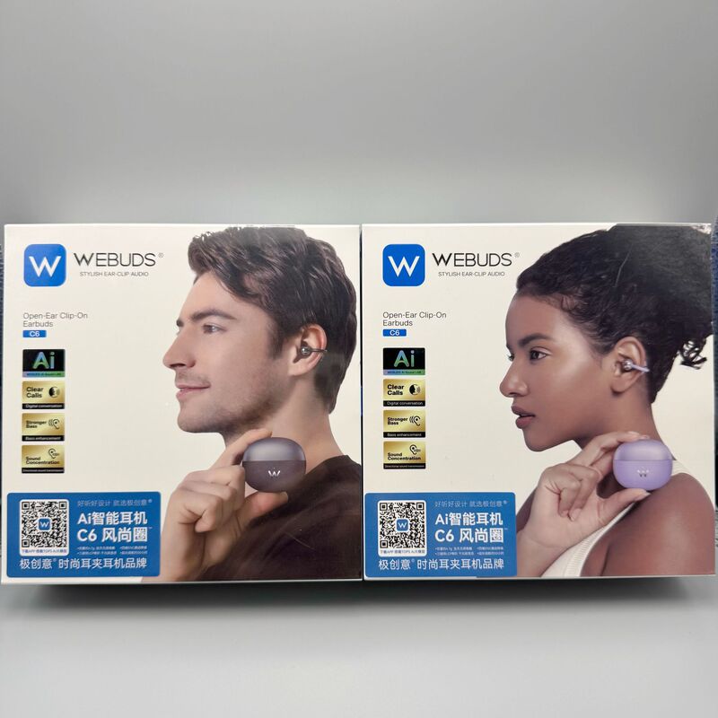 Moderns C6 Leather Texture Fashionable Wireless Bluetooth Earphones, Noise Cancelling, Long Battery Life, Clip-on Ear Bone Conduction Bluetooth 6.0 Moderns C6 Leather Texture Fashionable Wireless Bluetooth Earphones, Noise Cancelling, Long Battery Life, Clip-on Ear Bone Conduction Bluetooth 6.0