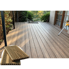 木塑复合地板TS-04阳台装饰建材防水防滑 户外花园地板