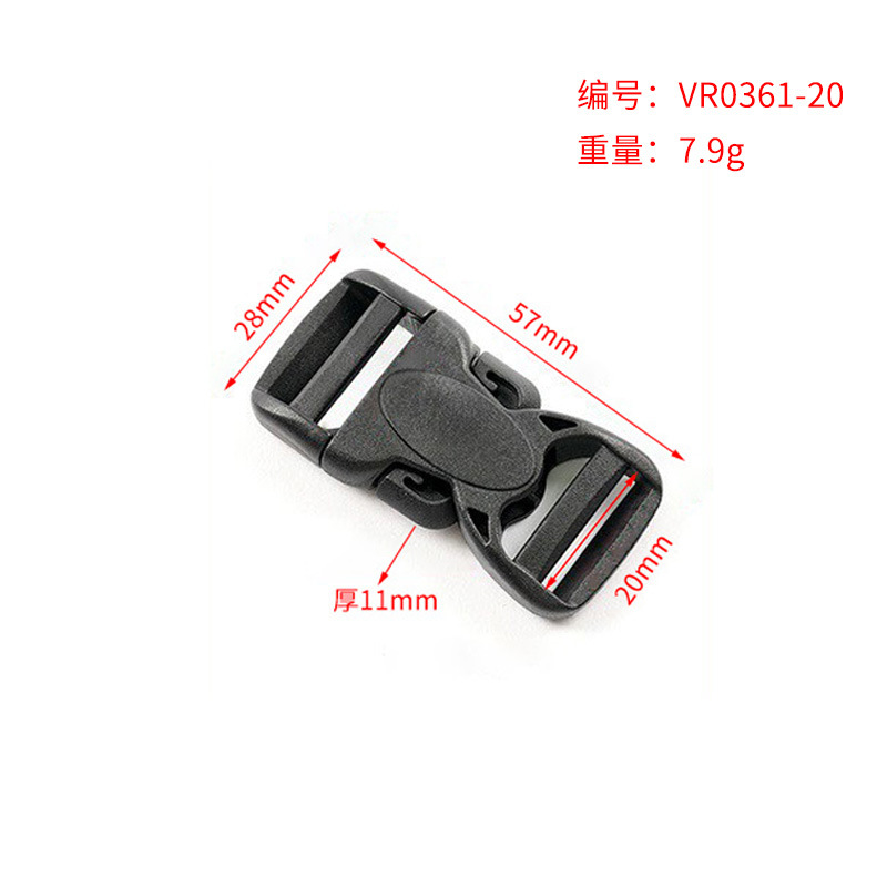 Bolsas de plástico prensas de prendas de vestir accesorios de fijación de banda perforada POM rana ajustable fijación de 20mm - 51mm image 14