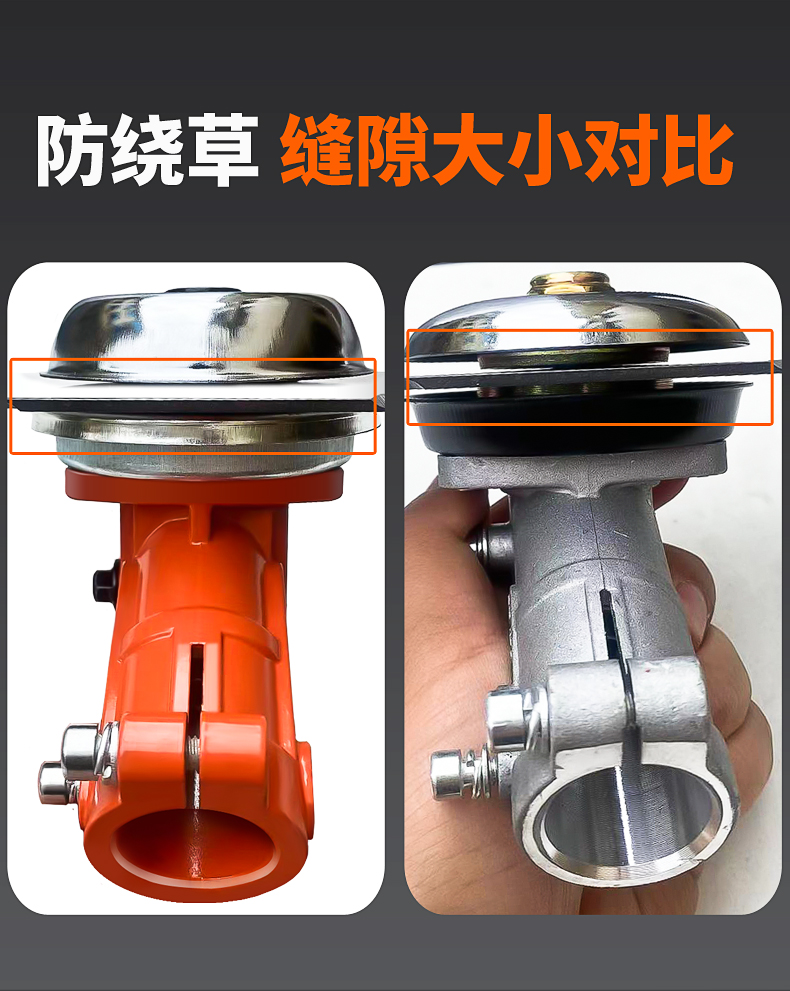Lawn mower working head accessories, universal brush cutter blade head, grass trimmer working head, grass cutting head gear box assembly