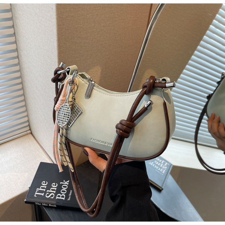 French niche quality handbag, women's bag, Spring 2025 new underarm bag, simple and versatile commuter crossbody bag undefined