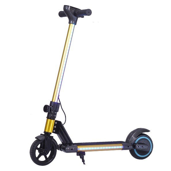 Scooter infantil transfronterizo plegable scooter recargable portátil de dos ruedas ligero de dos ruedas coche de juguete infantil