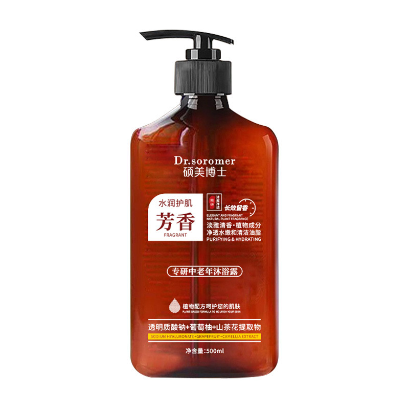 Dr. Shuomei se especializa en el gel de baño de mediana edad 500ml de limpieza profunda humectante perfumes duraderos fabricantes de músculos suaves