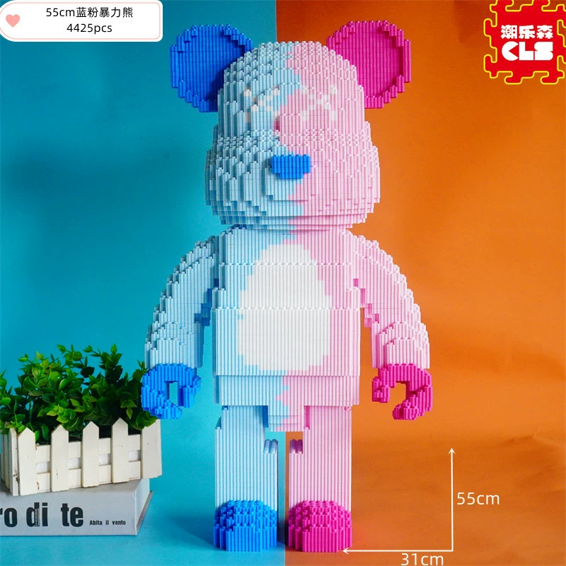 Constructor set Lego DIY small-brick fox toy, multi-size models 17–100 cm, birthday gift