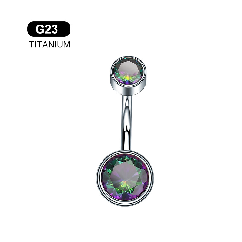 Belly button piercing with zircon, Amazon, material