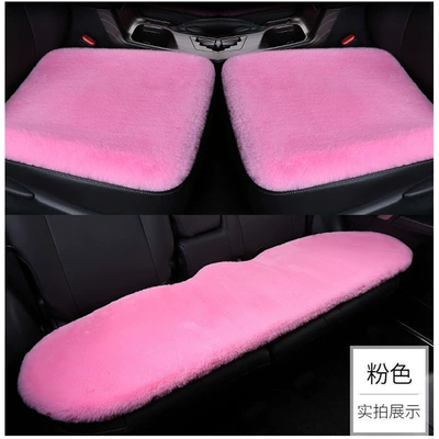 Short Plush Cushion – Seat cushion, seat cover - velvet-encryption-princess-pink-4545cm-front-seat