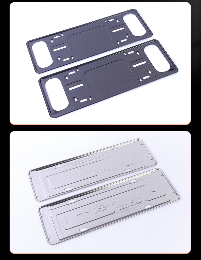 Car license plate frame, license plate holder, car stainless steel license plate tray, license plate frame bracket