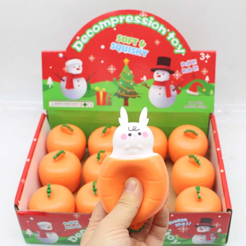 New hot-selling Carrot Rabbit Squeeze Cup Knead Fun Creative Toy Rabbit Vent Cup New and Strange Stress Relief Fun Play Prank