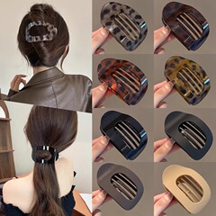 頭を痛めないカーブアワビクリップ、女性用高級2025年新作ヘアクリップ、後頭部フラットカモノハシクリップヘアアクセサリー