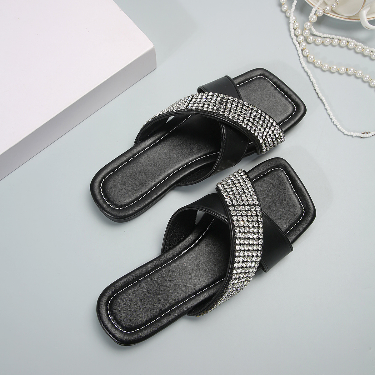 Women's Basic Solid Color Open Toe Fashion Sandals display picture 11