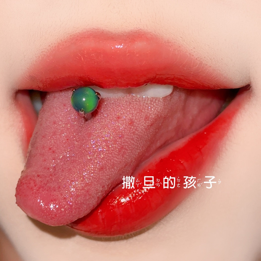 F136 Titanium Alloy Tongue Nail Nebula Opal Tongue Barbell Tongue Ring Piercing Jewelry Wholesale detail image 14