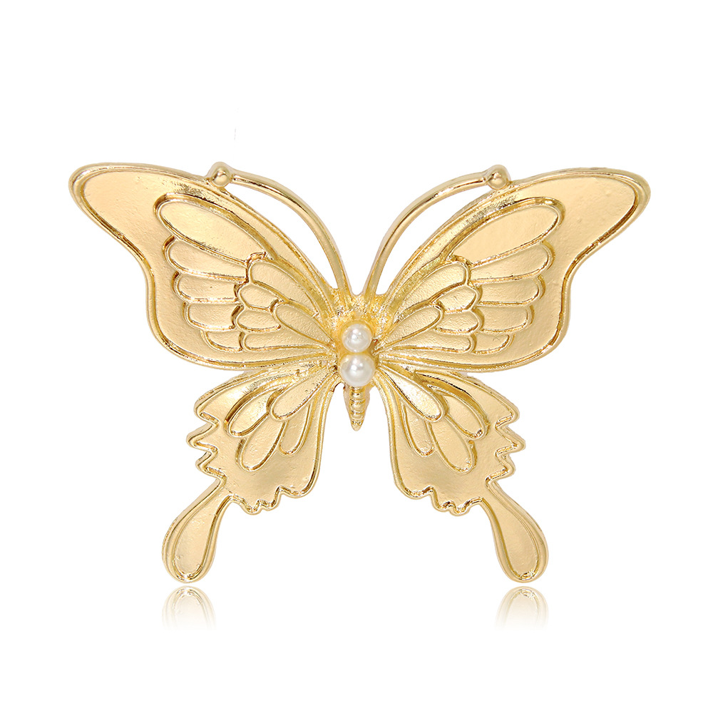 Popular DIY Handmade Intangible Cultural Heritage Mother-Of-Pearl Butterfly Plain Base Accessory Brooch Hanfu Women's Clothing Pin