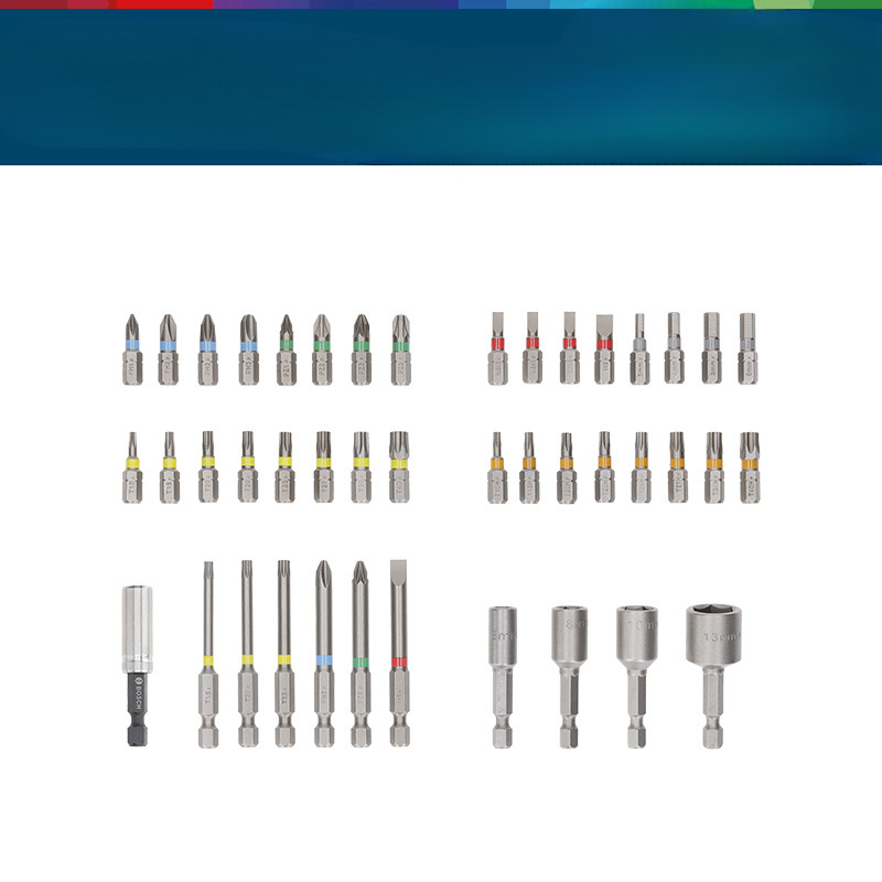 Bosch arco iris caja mágica tornillo conjunto eléctrico destornillador de cabeza eléctrica destornillador de cabeza de boca 43 piezas