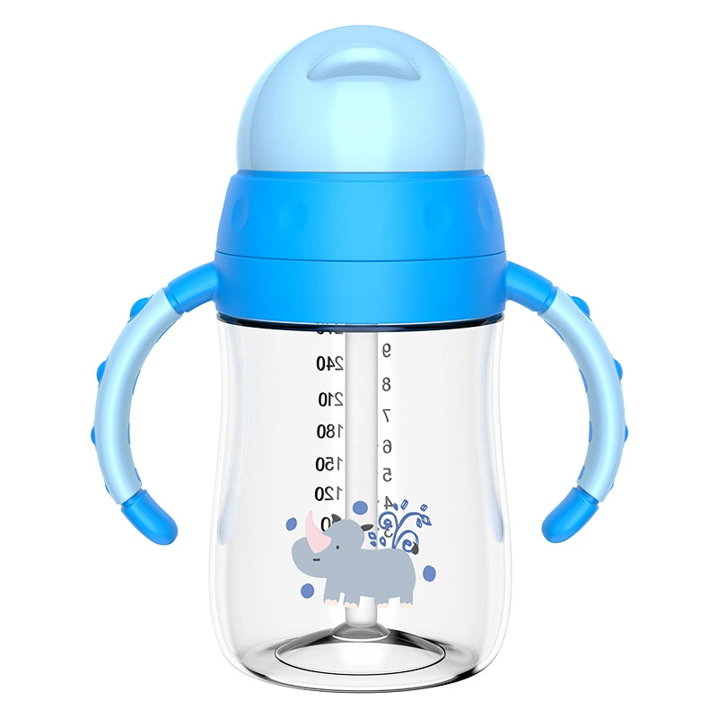 Children's capacious tea cup with glass, handle, glass, 270 ml