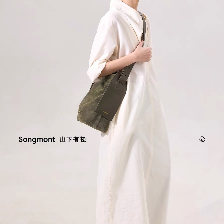 Songmont de muntjac de tamaño mediano y grande cuelga el bolso especial del diseñador de un hombro de cercanías para llevar a Maillard en otoño e invierno