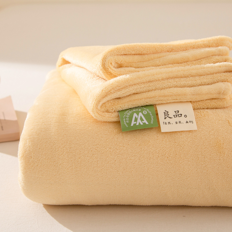 Winter New Solid Color Comfortable Milk Fleece Home Dormitory Bed Sheet Single Piece Coral Fleece Flannel Dormitory fleece-lined Pillowcase