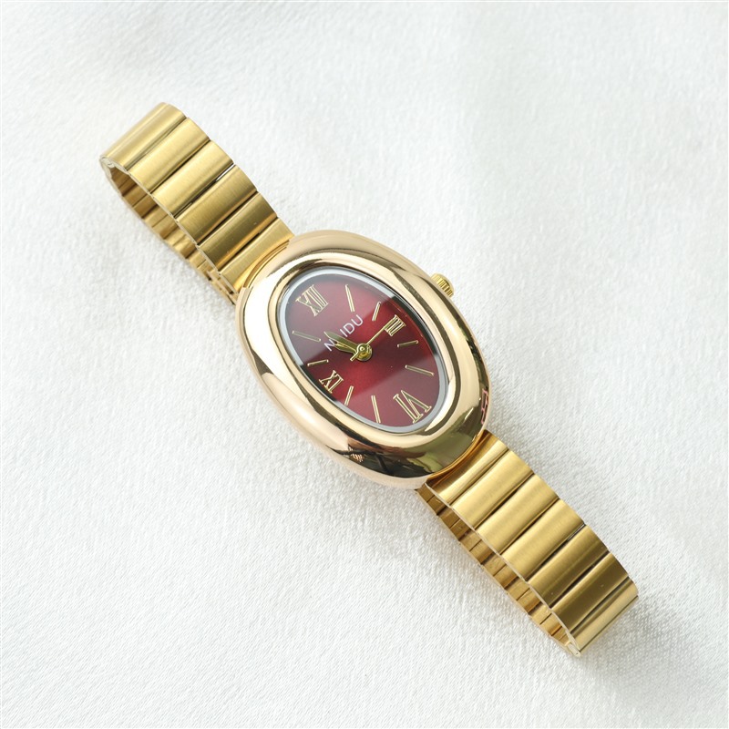 Factory Direct Sales New Luxury High-End Women's Watch Niche Student Ladies Quartz Simple Oval Watch
