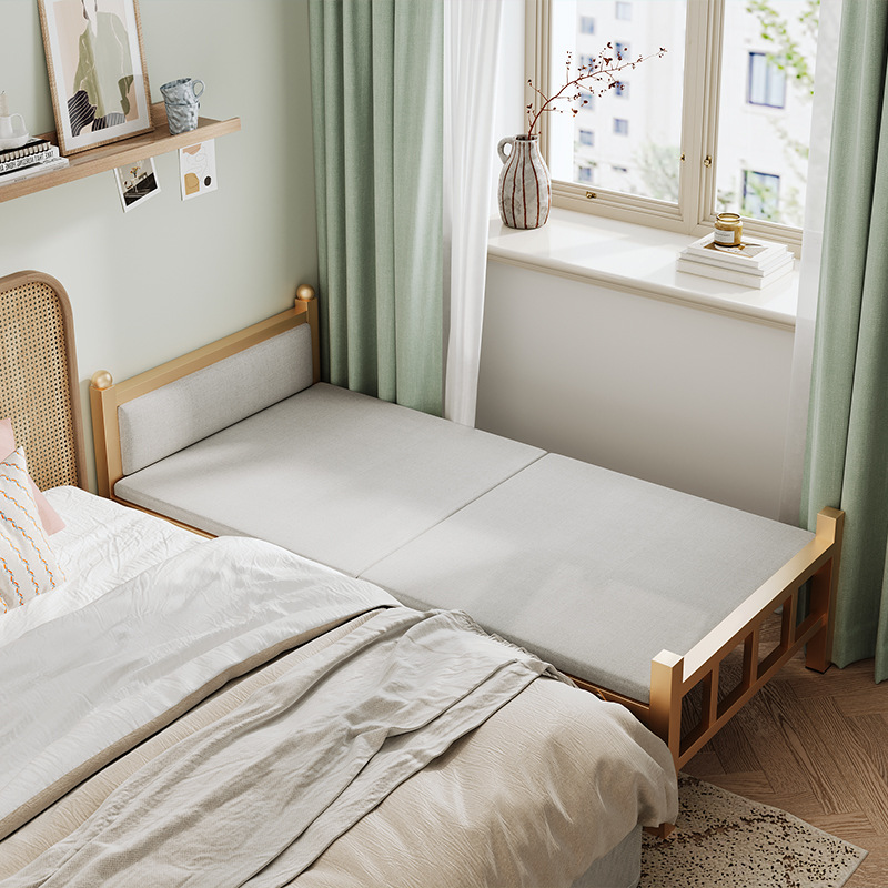 Sábanas plegables 1m2 cama simple doméstica de alquiler de adultos dormitorio de oficina marcha siesta cama de hierro